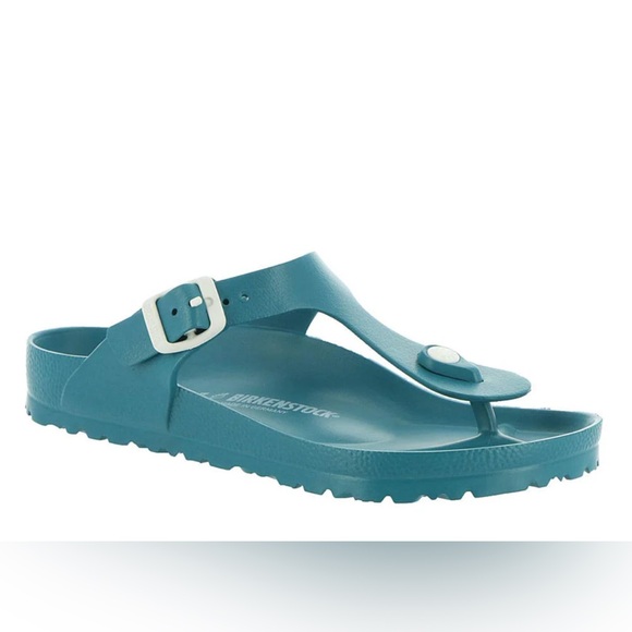 Birkenstock Gizeh Sandals Teal Eva Rubber Slip Women’s 40 - Picture 1 of 16